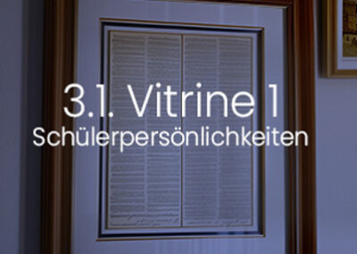 3.5. Vitrine Interviews mit ehemaligen Schülern